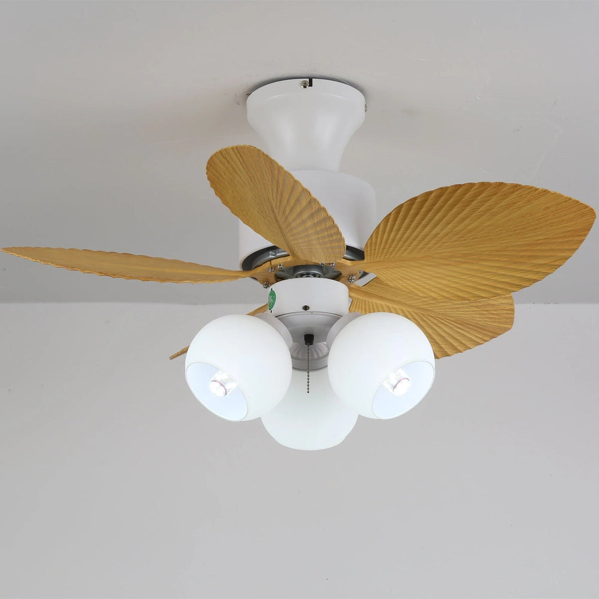 Ceiling Fan With Light Quiet DC Motor & Remote
