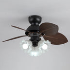 Ceiling Fan With Light Quiet DC Motor & Remote