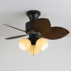 Ceiling Fan With Light Quiet DC Motor & Remote