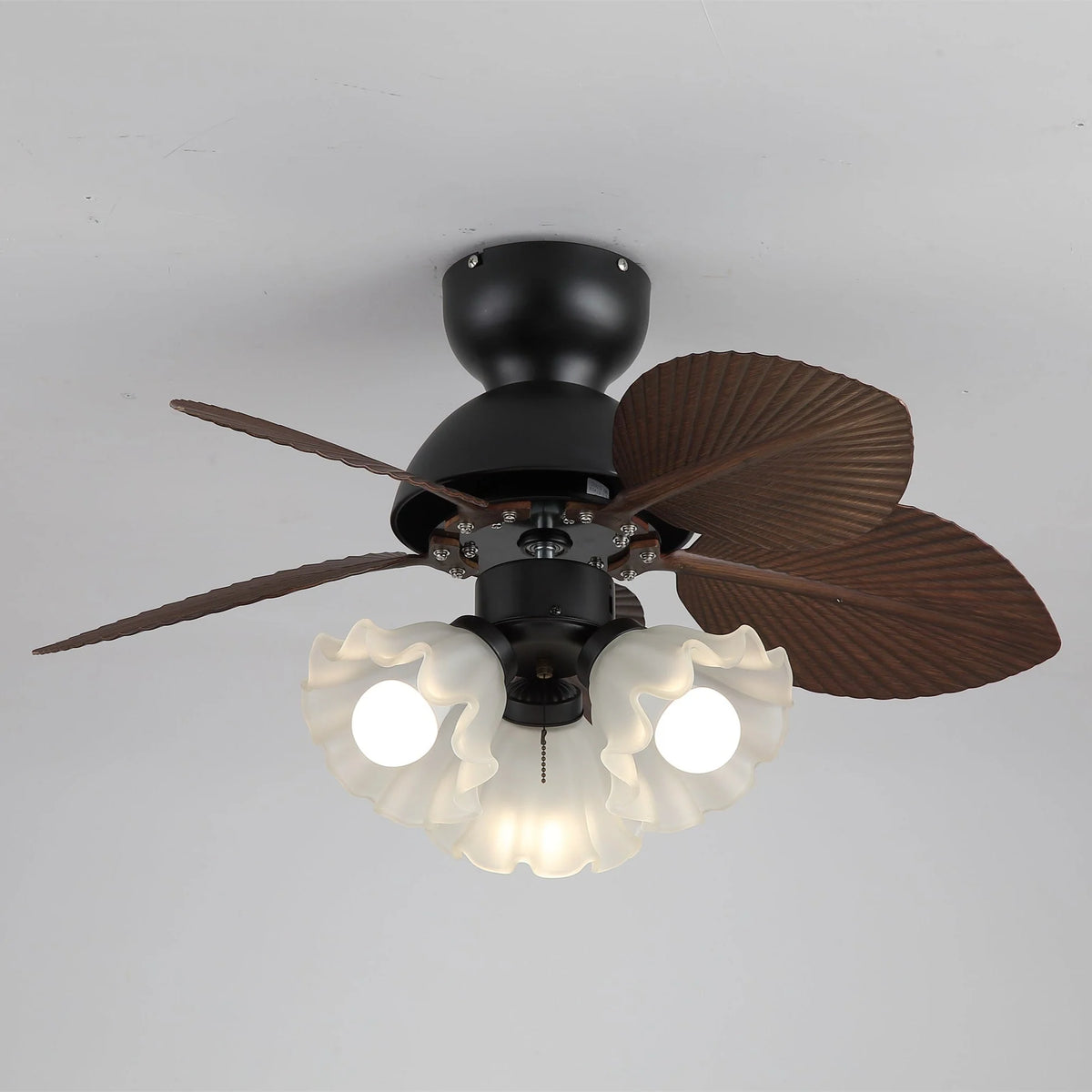 Ceiling Fan With Light Quiet DC Motor & Remote