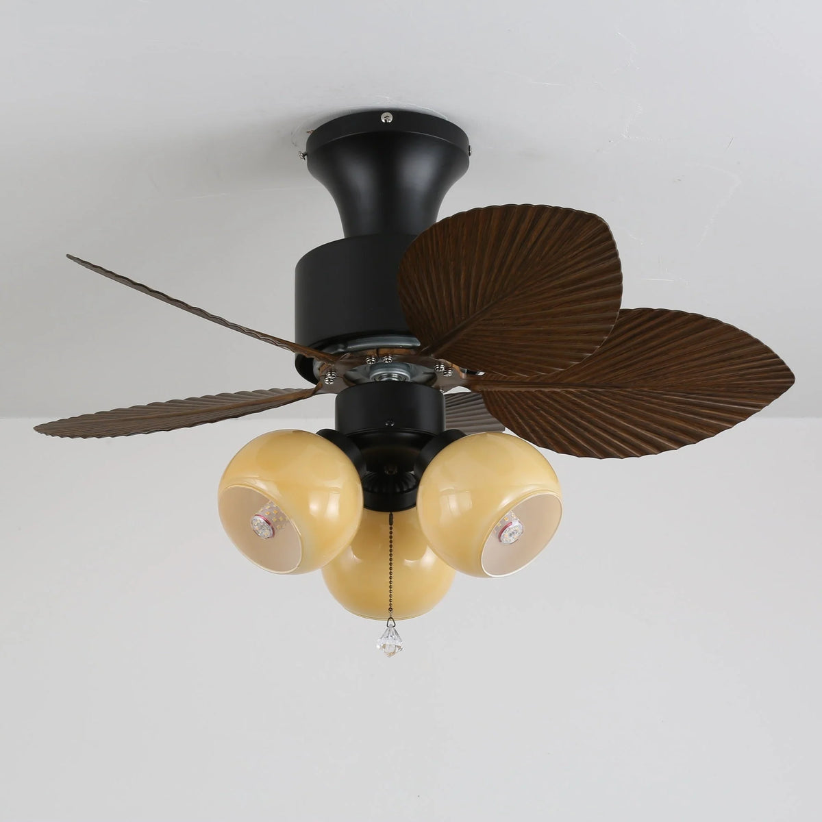 Ceiling Fan With Light Quiet DC Motor & Remote