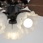 Ceiling Fan With Light Quiet DC Motor & Remote