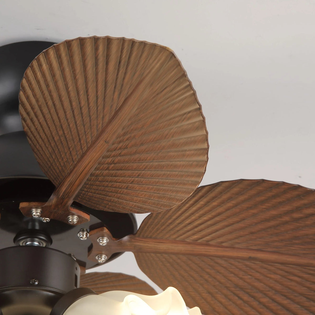 Ceiling Fan With Light Quiet DC Motor & Remote