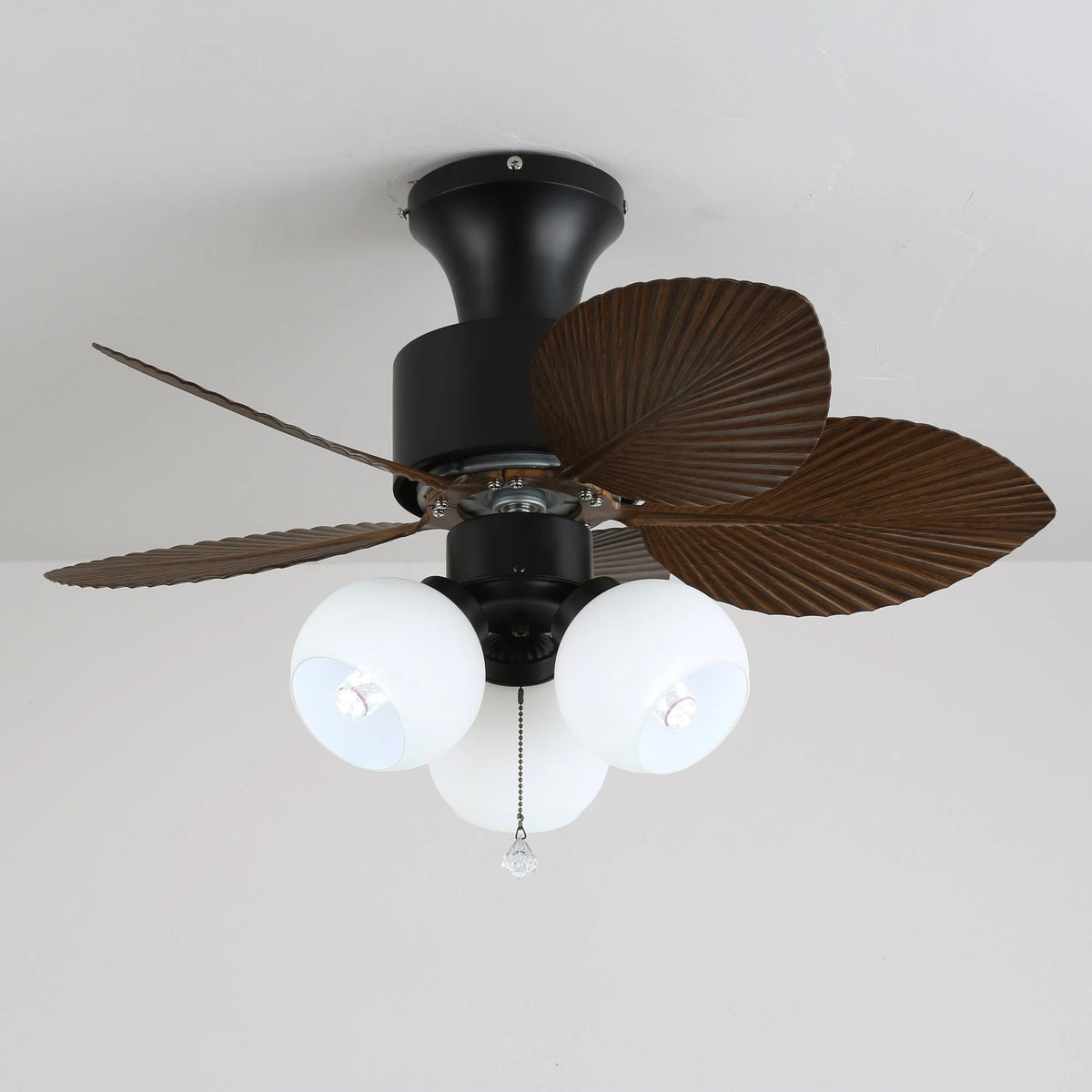 Ceiling Fan With Light Quiet DC Motor & Remote