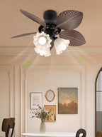 Ceiling Fan With Light Quiet DC Motor & Remote