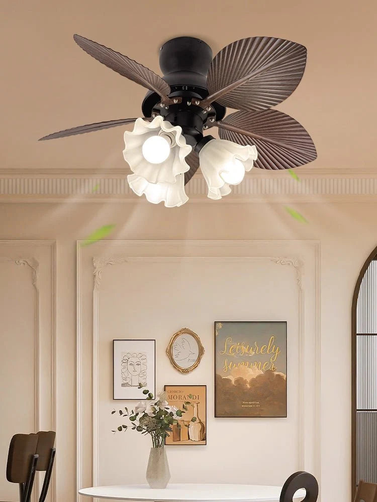 Ceiling Fan With Light Quiet DC Motor & Remote