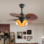 Ceiling Fan With Light Six Speed Remote Quiet Operation