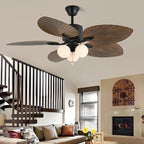 Ceiling Fan With Light Six Speed Remote Quiet Operation