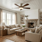 Ceiling Fan With Light Whisper-Quiet Dimmable LED & Remote