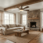 Ceiling Fan With Light Whisper-Quiet Dimmable LED & Remote