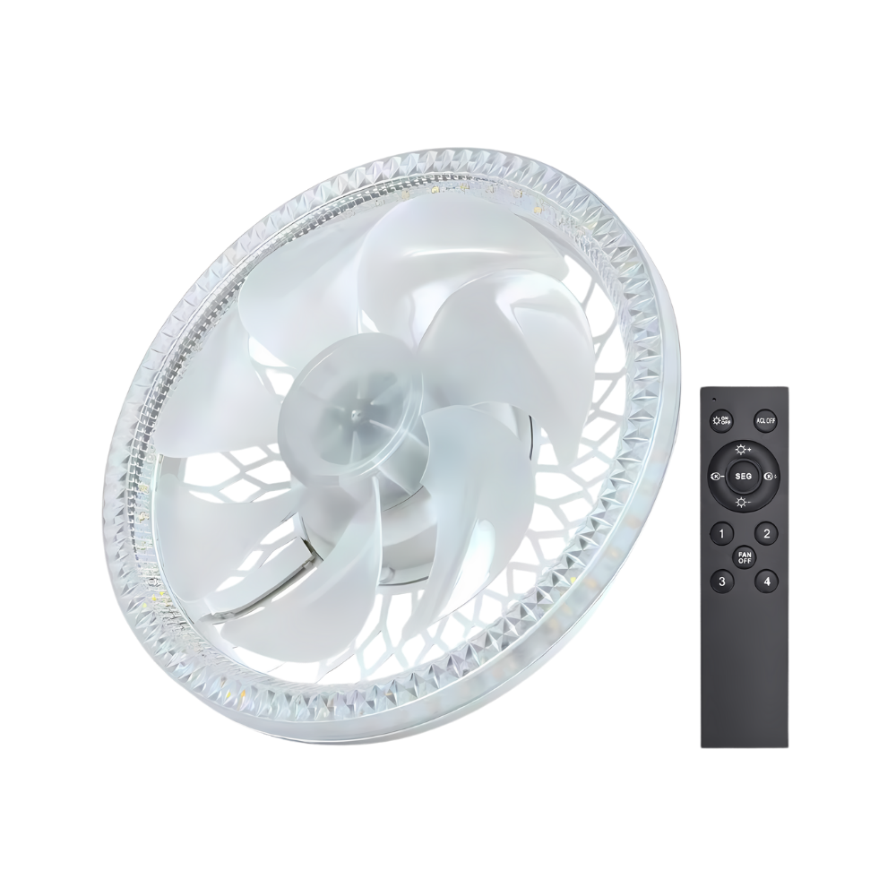 Ceiling Fan With Light Whisper-Quiet Four Speeds
