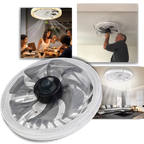 Ceiling Fan With Light Whisper-Quiet Four Speeds