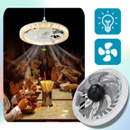 Ceiling Fan With Light Whisper-Quiet Four Speeds