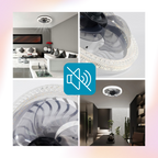 Ceiling Fan With Light Whisper-Quiet Four Speeds