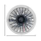 Ceiling Fan With Light Whisper-Quiet Four Speeds
