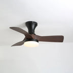 Ceiling Fan With Light Wood Blades Dimmable LED & Remote
