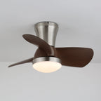 Ceiling Fan Wood Blades Dimmable LED & Remote