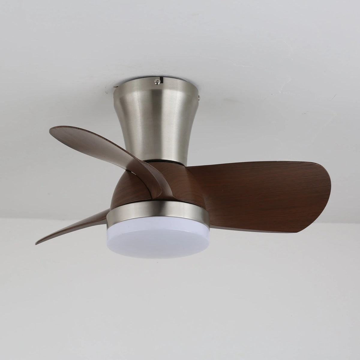 Ceiling Fan Wood Blades Dimmable LED & Remote