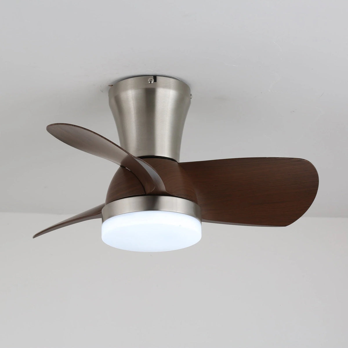 Ceiling Fan Wood Blades Dimmable LED & Remote