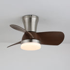 Ceiling Fan Wood Blades Dimmable LED & Remote