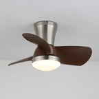 Ceiling Fan Wood Blades Dimmable LED & Remote