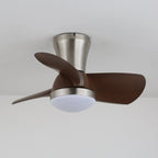 Ceiling Fan Wood Blades Dimmable LED & Remote