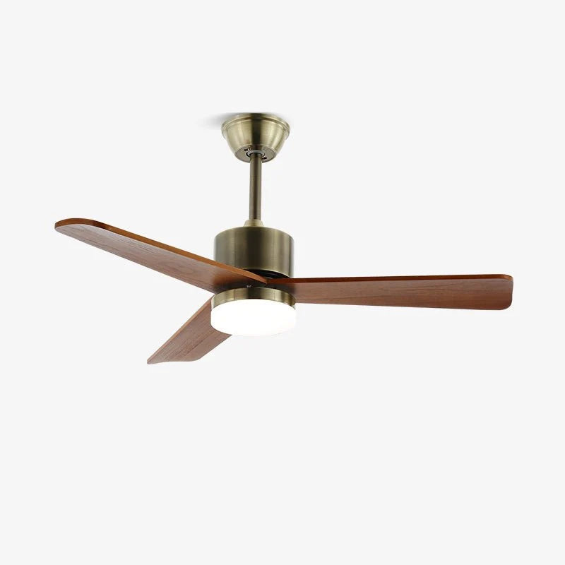 Ceiling Fan Wood Blades Integrated LED & 6-Speed Remote
