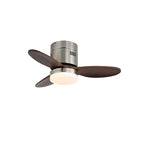 Ceiling Fan Wood Blades Integrated LED Remote Control