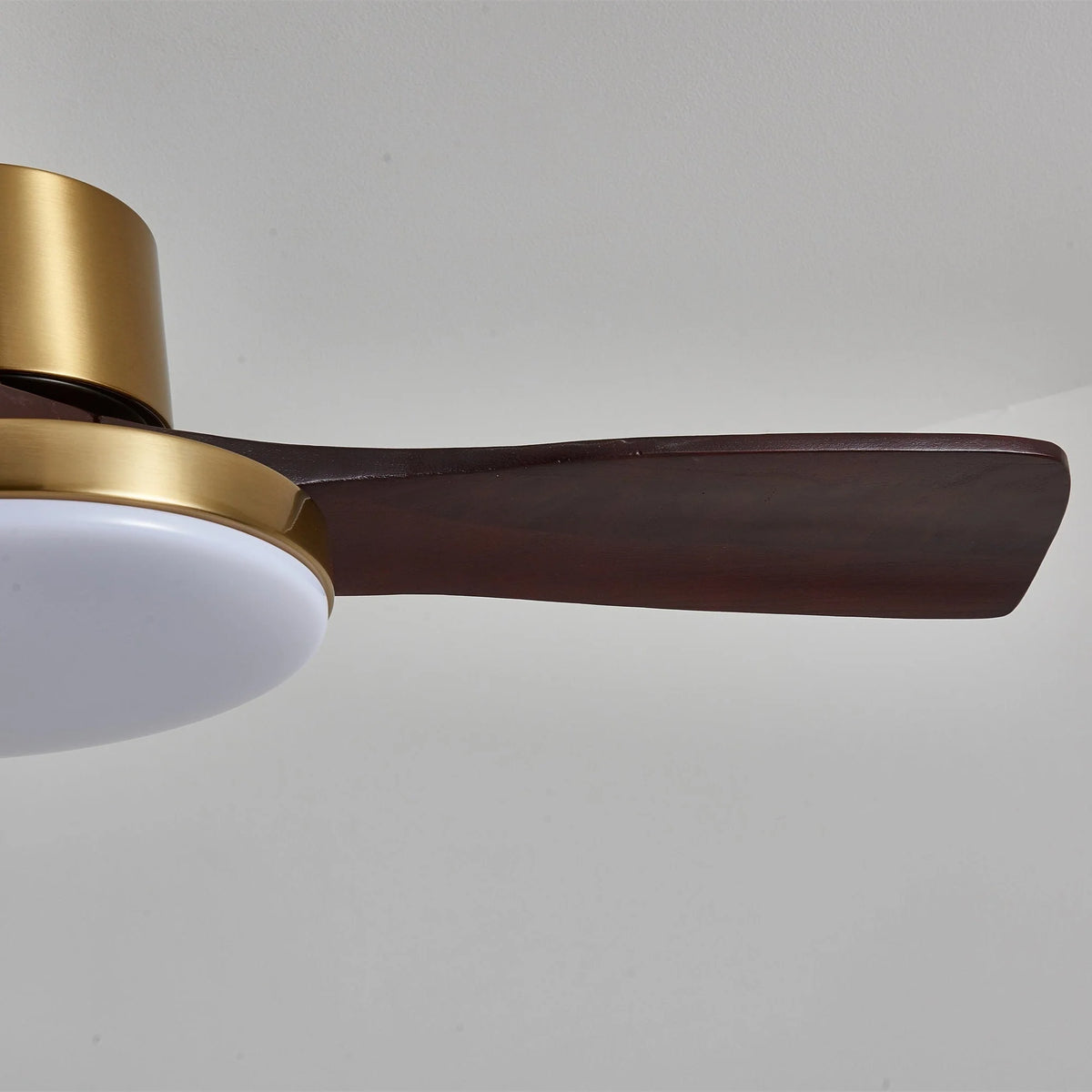 Ceiling Fan Wood Blades Integrated LED Remote Control