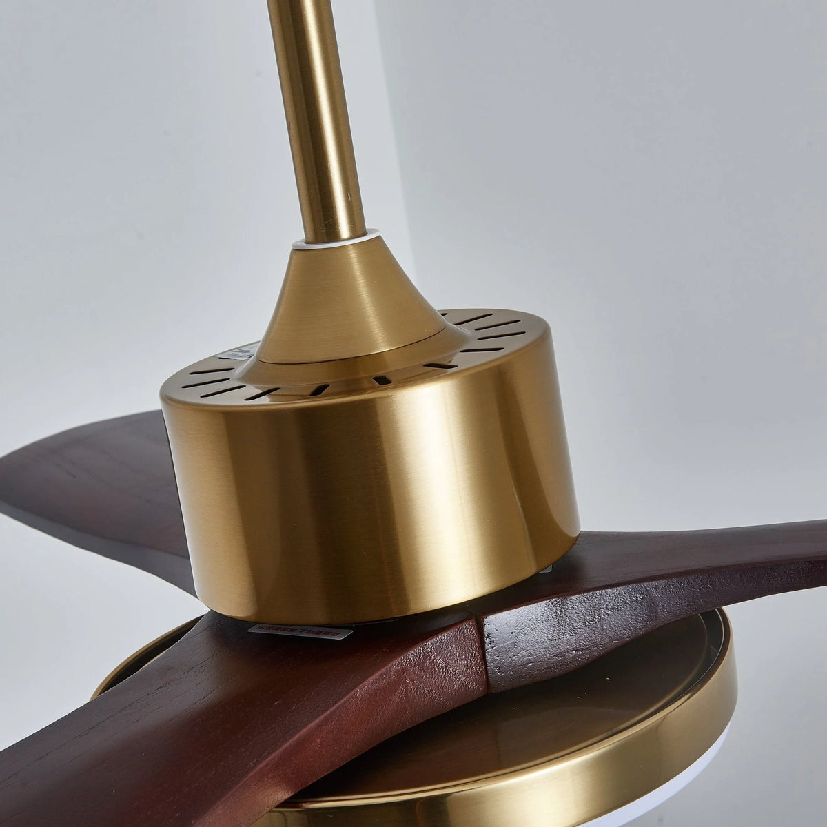Ceiling Fan Wood Blades Integrated LED Remote Control