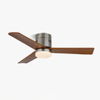Ceiling Fan Wood Blades Integrated LED Remote Control