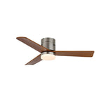 Ceiling Fan Wood Blades Integrated LED Remote Control