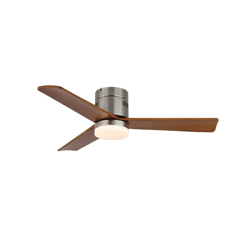 Ceiling Fan Wood Blades Integrated LED Remote Control