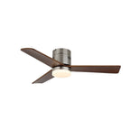Ceiling Fan Wood Blades Integrated LED Remote Control