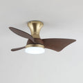 Ceiling Fan Wood-Grain Blades Dimmable LED & Remote