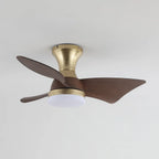 Ceiling Fan Wood-Grain Blades Dimmable LED & Remote