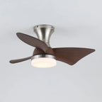 Ceiling Fan Wood-Grain Blades Dimmable LED & Remote