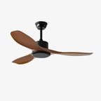Ceiling Fan Wood Grain Whisper-Quiet Reversible Remote