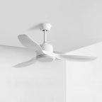 Ceiling Fan Wood Grain Whisper-Quiet Reversible Remote