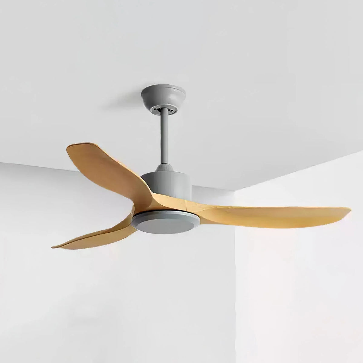 Ceiling Fan Wood Grain Whisper-Quiet Reversible Remote