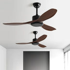Ceiling Fan Wood Grain Whisper-Quiet Reversible Remote