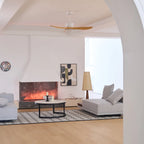 Ceiling Fan Wood Grain Whisper-Quiet Reversible Remote