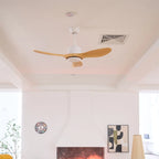 Ceiling Fan Wood Grain Whisper-Quiet Reversible Remote