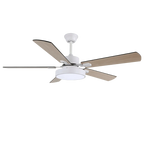 Ceiling Fan Wood-Look Blades Integrated LED Remote Control