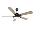 Ceiling Fan Wood-Look Blades Integrated LED Remote Control