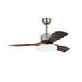 Ceiling Fan Wooden Blades 6-Speed Dimmable LED & Remote