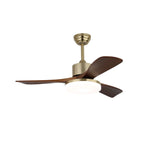 Ceiling Fan Wooden Blades 6-Speed Dimmable LED & Remote