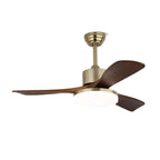 Ceiling Fan Wooden Blades 6-Speed Dimmable LED & Remote