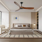 Ceiling Fan Wooden Blades Remote & 6 Speeds