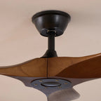 Ceiling Fan Wooden Blades Remote & 6 Speeds
